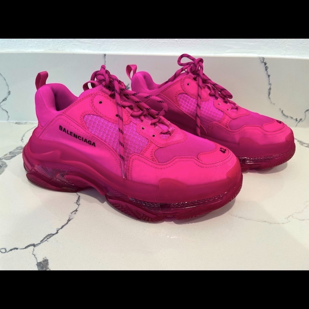 COPY - Men’s Balenciaga Magenta Pink Triple S Sneaker Size 42